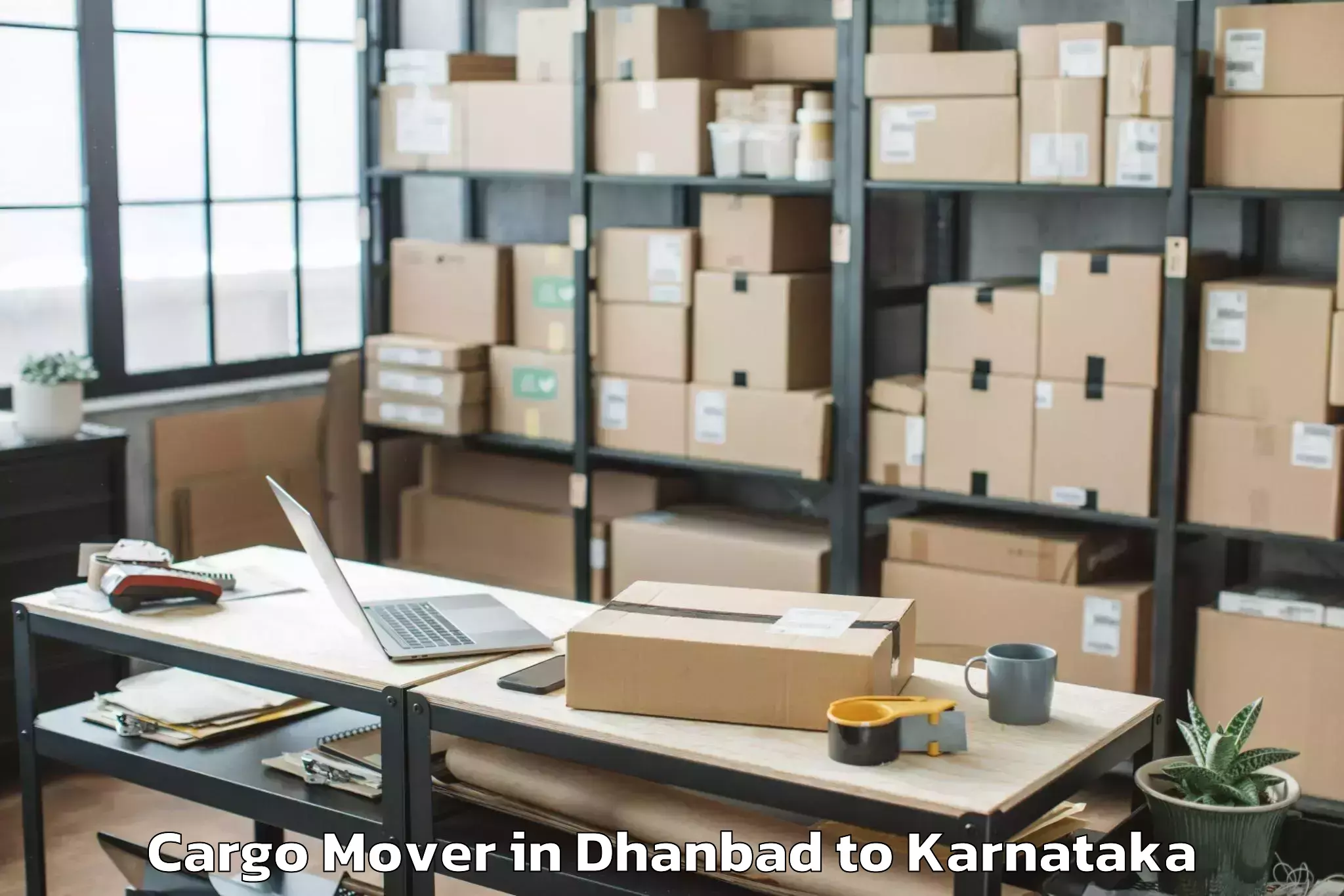 Easy Dhanbad to Huvina Hadagali Cargo Mover Booking